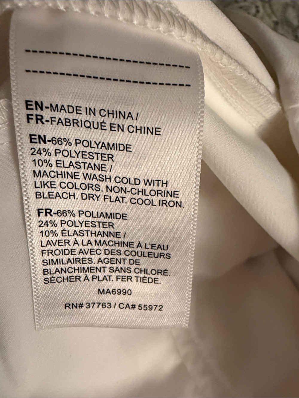 Rafaella White Straight-Leg Pull-On Pants - Picture 4 of 4